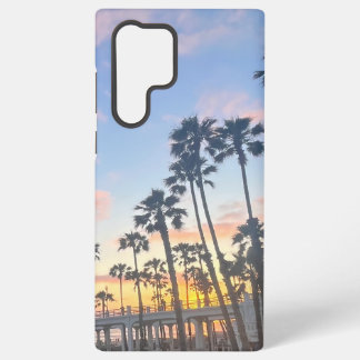Blue Sky with Pink Clouds Oceanside California Samsung Galaxy S22 Ultra Case