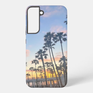 Blue Sky with Pink Clouds Oceanside California Samsung Galaxy S22+ Case