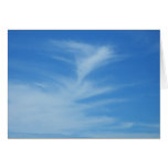 Blue Sky with White Clouds Abstract Nature Photo