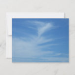 Blue Sky with White Clouds Abstract Nature Photo Card