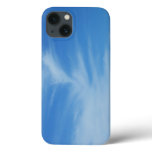 Blue Sky with White Clouds Abstract Nature Photo iPhone 13 Case