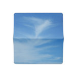 Blue Sky with White Clouds Abstract Nature Photo Checkbook Cover