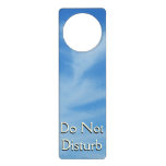 Blue Sky with White Clouds Abstract Nature Photo Door Hanger