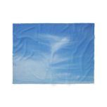 Blue Sky with White Clouds Abstract Nature Photo Fleece Blanket