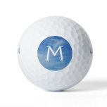 Blue Sky with White Clouds Abstract Nature Photo Golf Balls