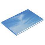 Blue Sky with White Clouds Abstract Nature Photo Guest Book
