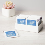 Blue Sky with White Clouds Abstract Nature Photo Hand Sanitizer Packet