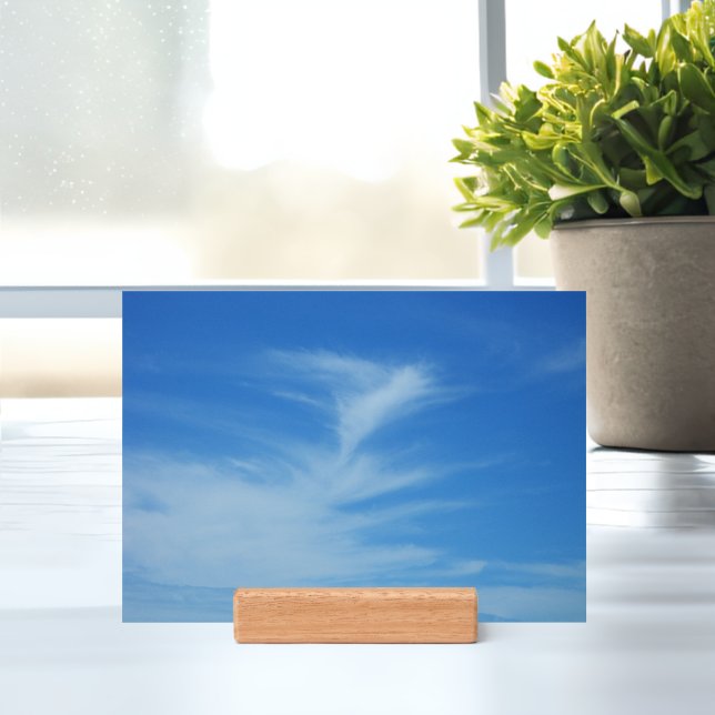 Blue Sky with White Clouds Abstract Nature Photo Holder (Insitu 1)