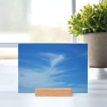 Blue Sky with White Clouds Abstract Nature Photo Holder