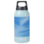 Blue Sky with White Clouds Abstract Nature Photo Insulated Water Bottle