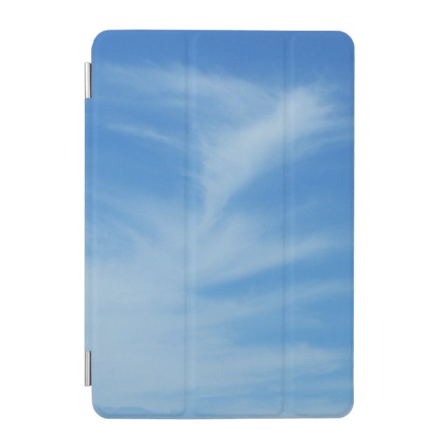 Blue Sky with White Clouds Abstract Nature Photo iPad Mini Cover (Front)