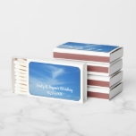 Blue Sky with White Clouds Abstract Nature Photo Matchboxes