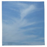 Blue Sky with White Clouds Abstract Nature Photo Napkin