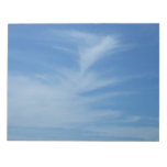 Blue Sky with White Clouds Abstract Nature Photo Notepad