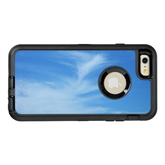 Blue Sky with White Clouds Abstract Nature Photo Otterbox iPhone Case (Back Horizontal)