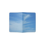Blue Sky with White Clouds Abstract Nature Photo Passport Holder