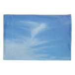 Blue Sky with White Clouds Abstract Nature Photo Pillow Case