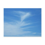 Blue Sky with White Clouds Abstract Nature Photo Postcard