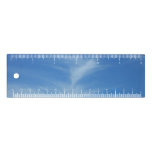 Blue Sky with White Clouds Abstract Nature Photo Ruler