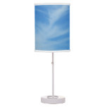 Blue Sky with White Clouds Abstract Nature Photo Table Lamp