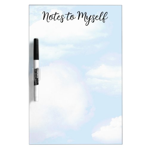 Blue Sky with White Clouds Dry Erase Board