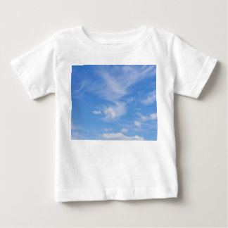 Blue Sky With Wispy Clouds Baby T-Shirt
