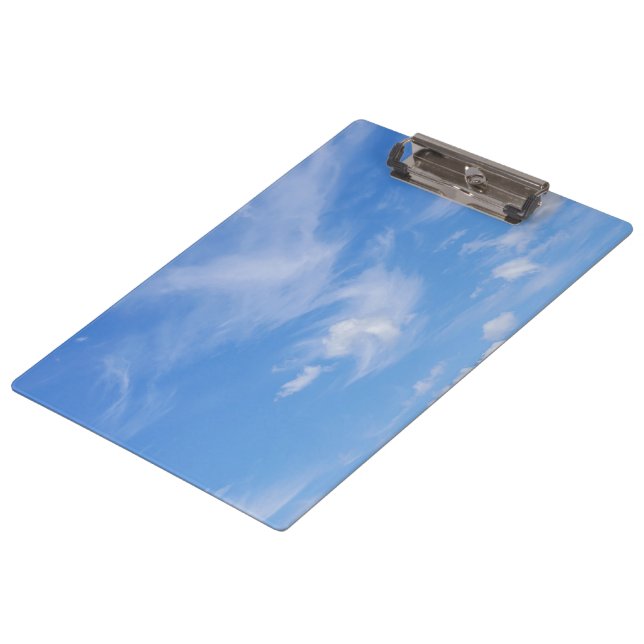 Blue Sky With Wispy Clouds Clipboard (Angled)