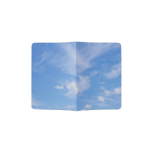Blue Sky With Wispy Clouds Passport Holder