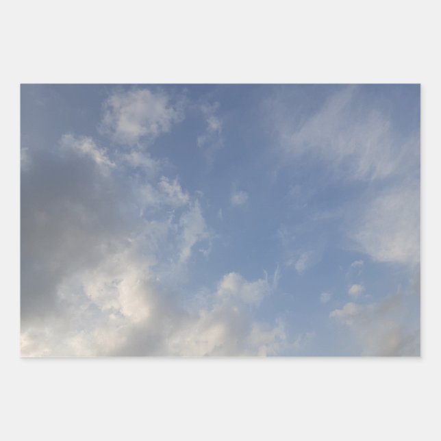 Blue Sky Wrapping Paper Sheets (Front)