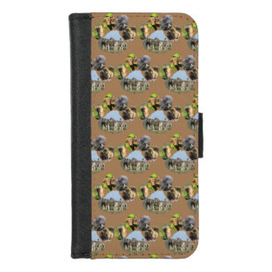 Blue Sky Zebra Footprint iPhone 8/7 Wallet Case