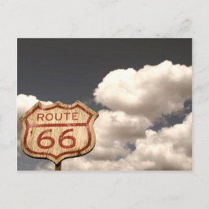 Blue Sky's on Route 66 Postcard
