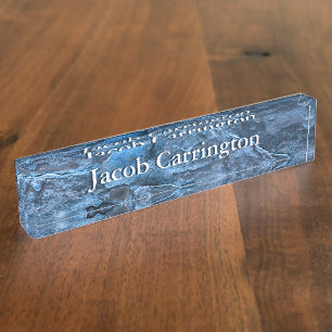 Blue Slate Name Plate