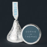 Blue Slate Wedding Hershey Kisses Hershey®'s Kisses®<br><div class="desc">Blue Slate Wedding Hershey Kisses features the names of the couple in white against a blue slate color back side. Perfect for weddings, engagement parties or anniversary parties. Personalize it by replacing the placeholder text with your details. For more options such as to change the font and it's size click...</div>