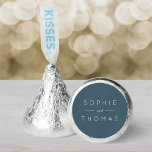 Blue Slate Wedding Hershey Kisses Hershey®'s Kisses®<br><div class="desc">Blue Slate Wedding Hershey Kisses features the names of the couple in white against a blue slate color back side. Perfect for weddings, engagement parties or anniversary parties. Personalize it by replacing the placeholder text with your details. For more options such as to change the font and it's size click...</div>