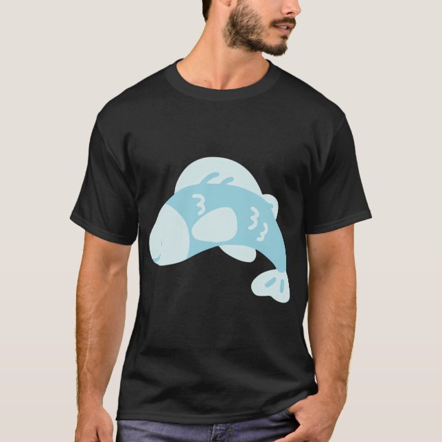 Blue Smiley Fish T-Shirt (Front)