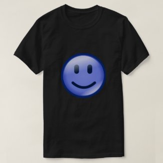 blue smiley T-Shirt