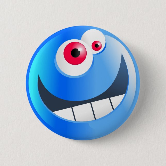 blue-smilie button (Front)
