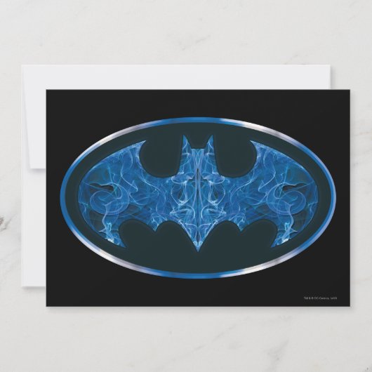 Blue Smoke Bat Symbol (Front)