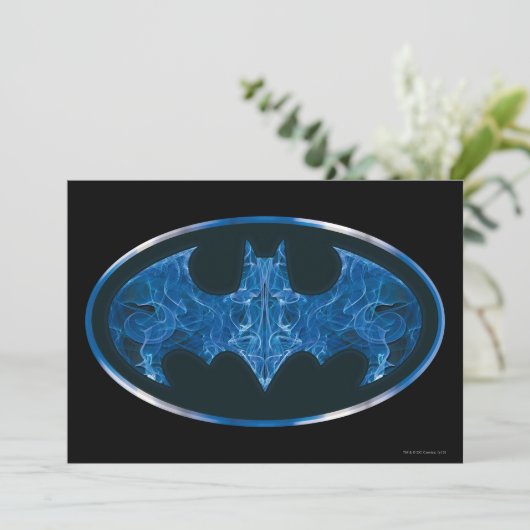 Blue Smoke Bat Symbol (Standing Front)