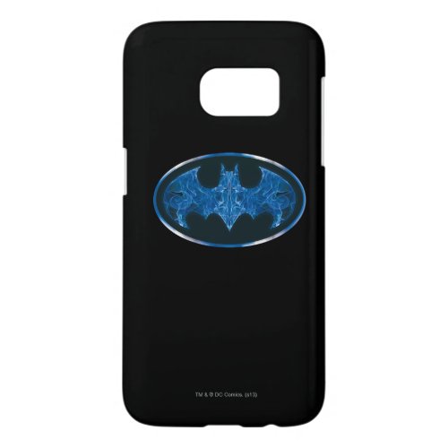 Blue Smoke Bat Symbol Samsung Galaxy S7 Case