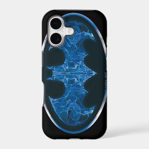 Blue Smoke Bat Symbol iPhone 17 Case