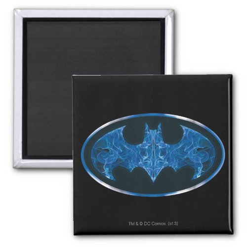 Blue Smoke Bat Symbol Magnet