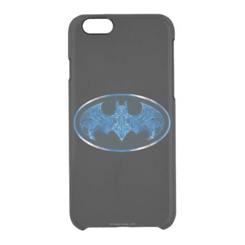Blue Smoke Bat Symbol Clear iPhone 66S Case