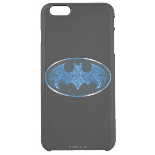 Blue Smoke Bat Symbol Clear iPhone 6 Plus Case