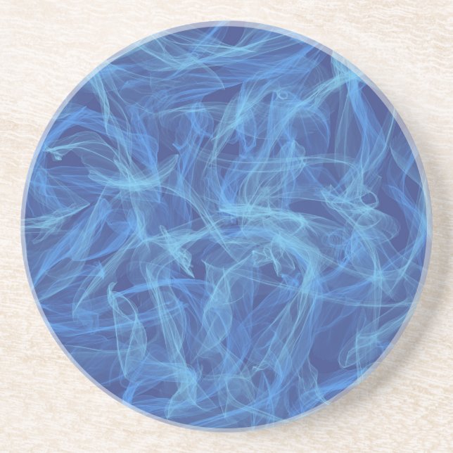 Blue Smoke Drink Coaster (Front)