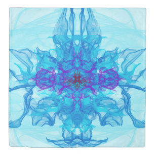 BLUE SMOKE - Fractal Art - Duvet Cover