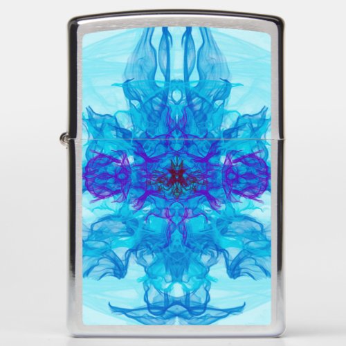 BLUE SMOKE _ Fractal Art _ Zippo Lighter