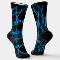 Blue Smoke Symmetrical Minimalist Black