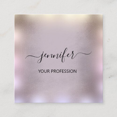 Blue Smoky Gray Ombre  Professional Makeup1 Square Business Card
