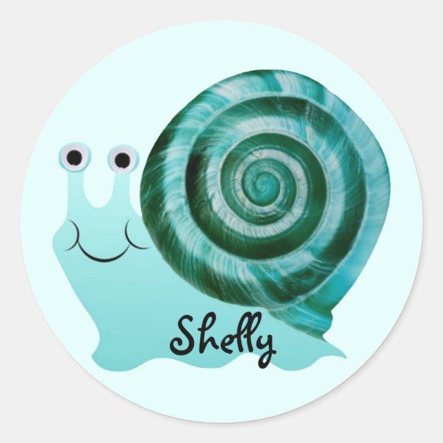 Blue Snail Sticker (Front)